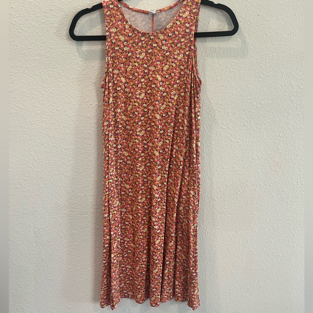 Old Navy Floral Midi Dress - Pink and Yellow